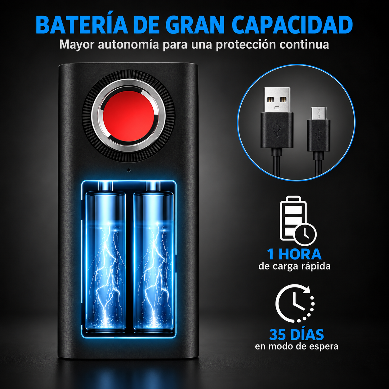Mini Detector De Cámaras Y Micrófonos - Imagen 4